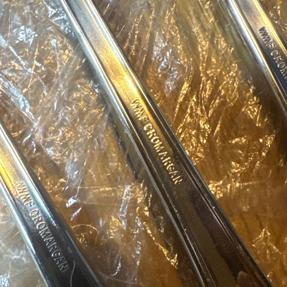 WMF Cromargan Fish Set 12pc 6 Knives 6 Forks Stainless Steel Silverware Korea - Picture 7 of 7
